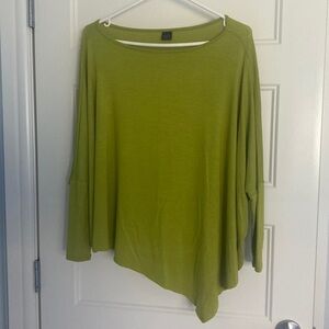 LONG sleeved asymmetrical poncho size small